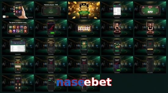 Main screen of Naseebet bet page for PK players