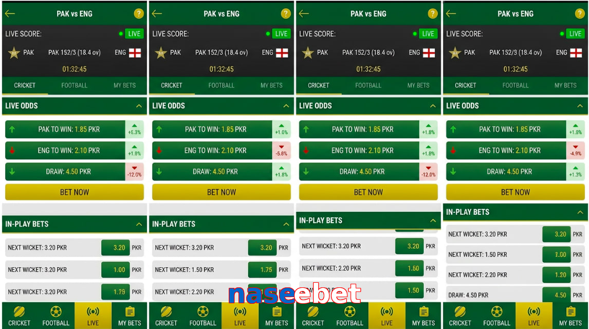 Game list for Naseebet bet section